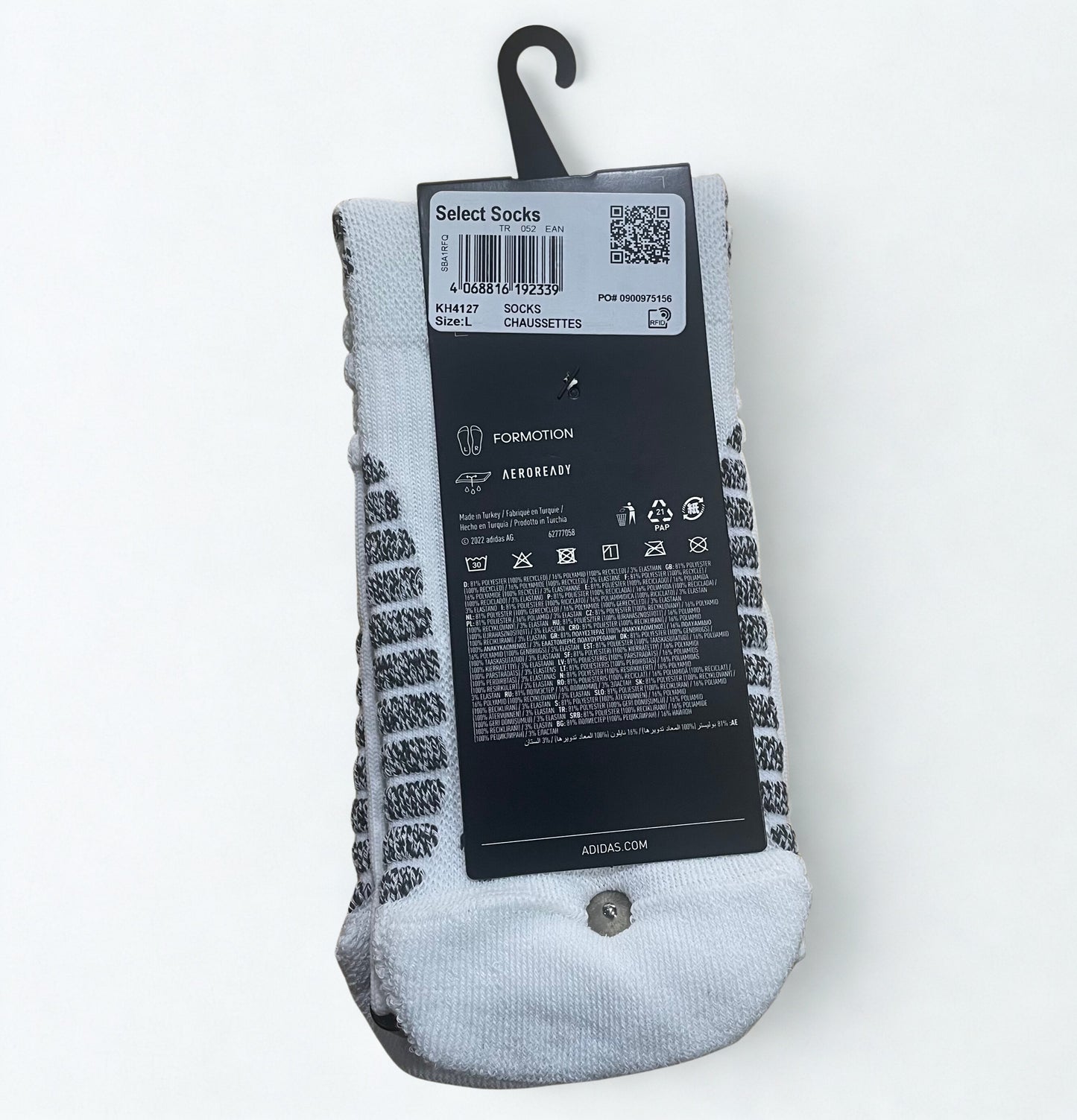 ADIDAS Select Basketball Socks "White/Purple"