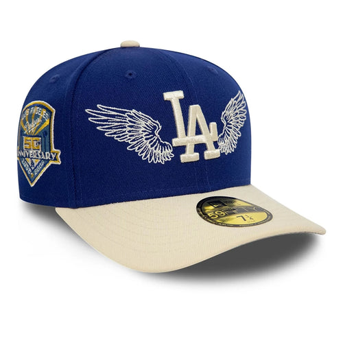 NEW ERA LA Dodgers MLB Team Wings Navy 59FIFTY Fitted Cap