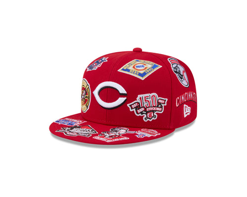 New Era Cincinnati Reds MLB All Over Team 59FIFTY Fitted Cap