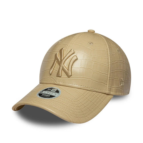 NEW ERA Womens MLB Pattern PU Light Beige 9FORTY Adjustable Cap