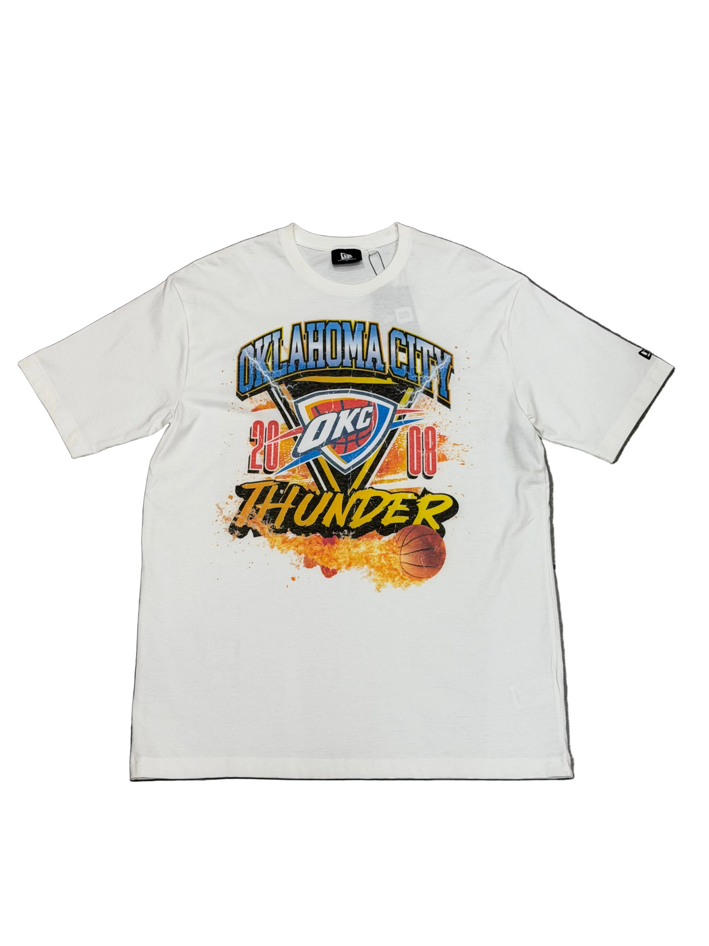 NEW ERA Oklahoma Thunder Lifestyle Graphics Fireball White T-Shirt