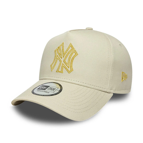 NEW ERA New York Yankees MLB Metallic Outline Cream 9FORTY A-Frame Adjustable Cap