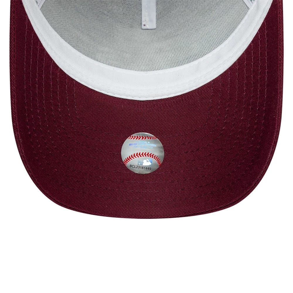 NEW ERA Athletics MLB League Essential Dark Red 9FORTY A-Frame Trucker Adjustable Cap