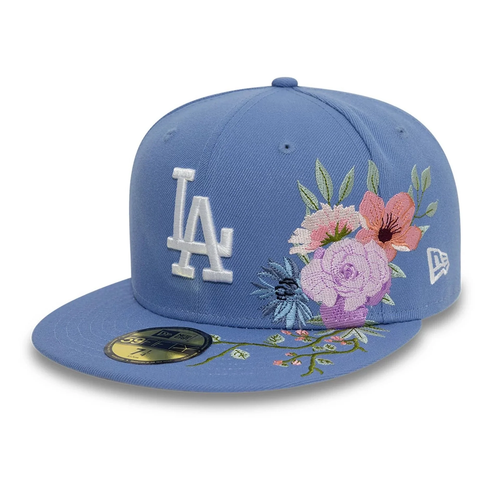 NEW ERA LA Dodgers MLB Floral Blue 59FIFTY Fitted Cap