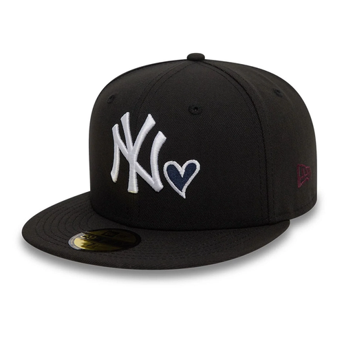 NEW ERA New York Yankees MLB Heart Icon Black 59FIFTY Fitted Cap