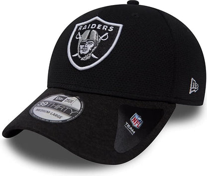 NEW ERA Las Vegas Raiders Shadow Tech Black 39THIRTY Stretch Fit Cap