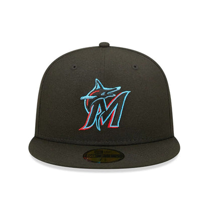 New Era Miami Marlins Authentic On Field Game Black 59FIFTY Fitted Cap