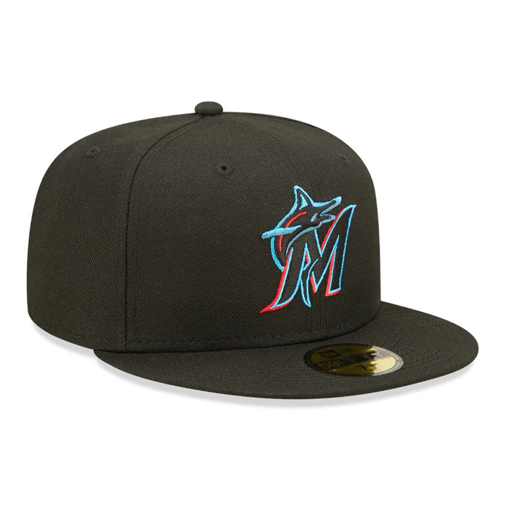 New Era Miami Marlins Authentic On Field Game Black 59FIFTY Fitted Cap