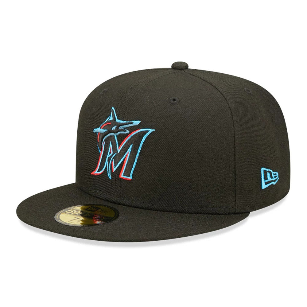 New Era Miami Marlins Authentic On Field Game Black 59FIFTY Fitted Cap