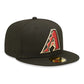 New Era Arizona Diamondbacks Authentic On Field Game Black 59FIFTY Fitted Cap