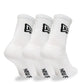 NEW ERA New Era Flag 3 Pack Crew White Sock