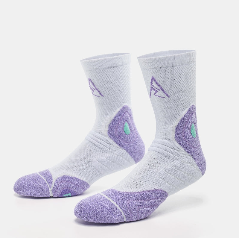 Rigorer AR logo Socks "White/Purple"