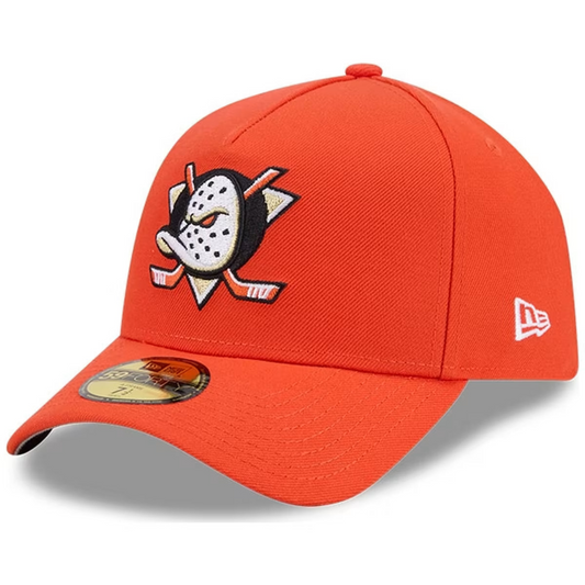 NEW ERA Anaheim Ducks Team Side Patch 59FORTY A-Frame Fitted Cap