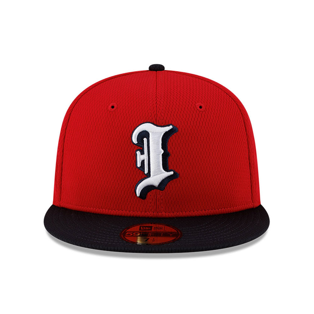 Indianapolis Indians Red Batting Practice New Era Authentic Official On-Field 59FIFTY Cap