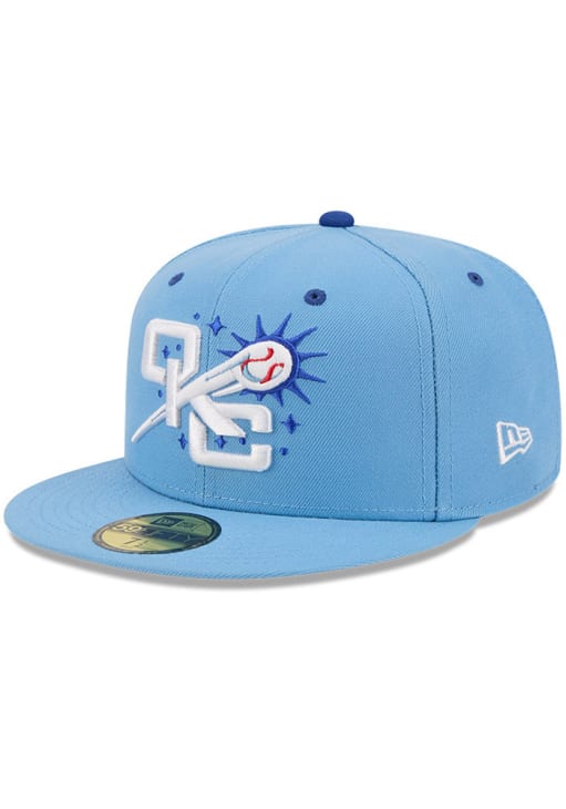 New Era Oklahoma City Dodgers light blue 2026 MiLB Theme Night 59FIFTY fitted hat
