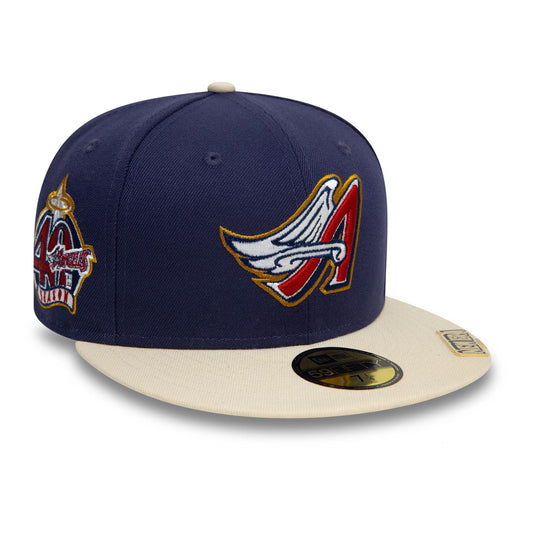 NEW ERA LA Angels Visor Clip Navy 59FIFTY Fitted Cap