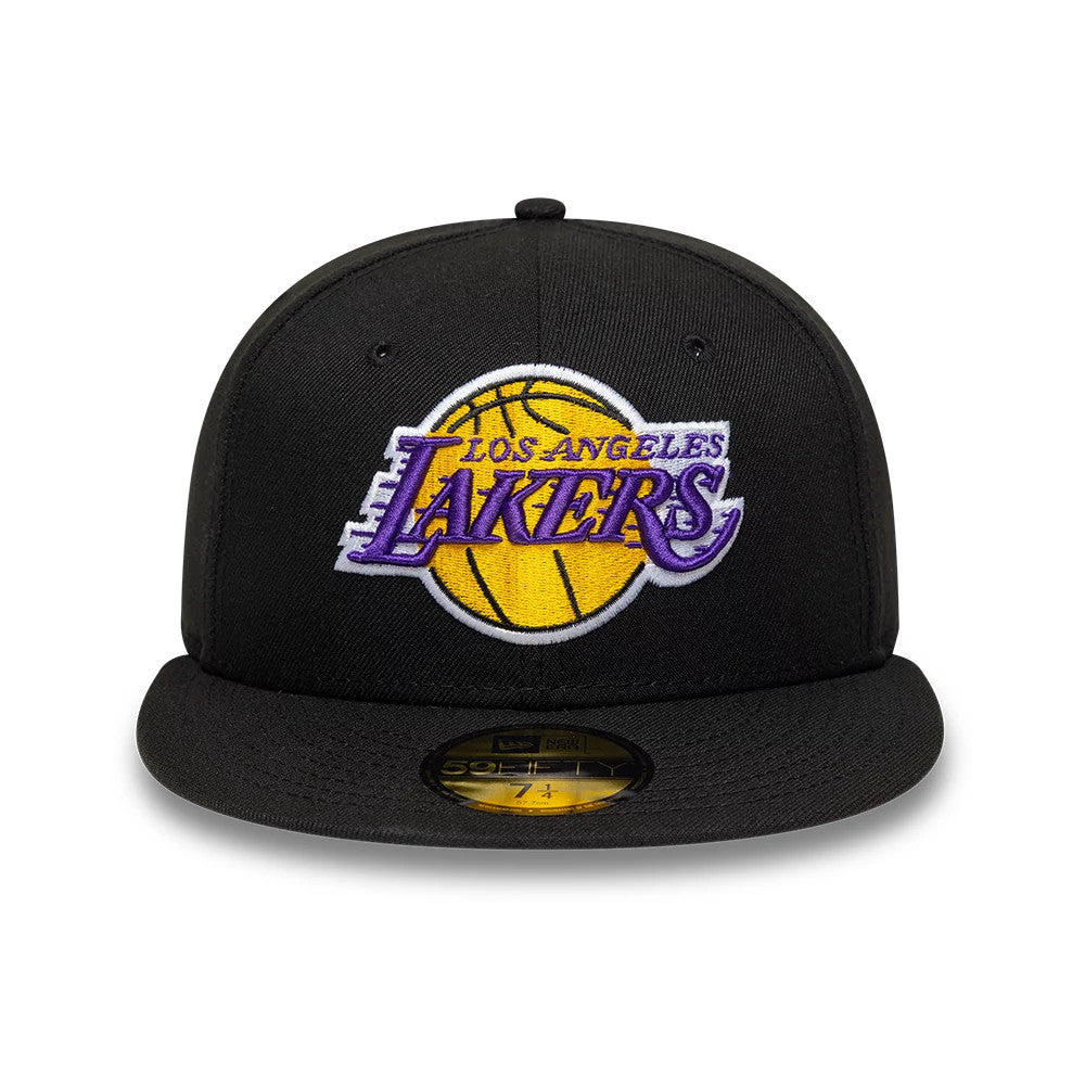 New Era LA Lakers NBA Black 59FIFTY Fitted Cap