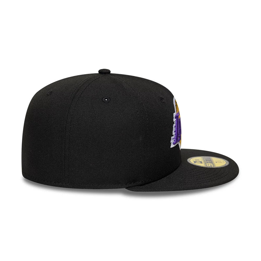 New Era LA Lakers NBA Black 59FIFTY Fitted Cap