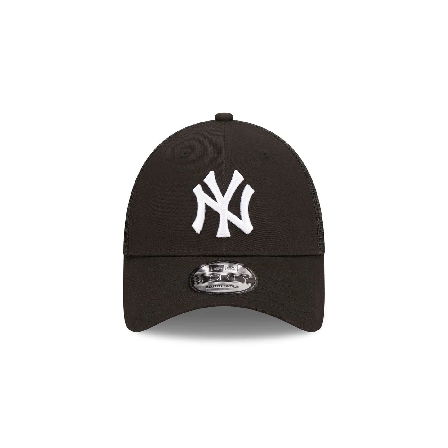 New Era New York Yankees Home Field Black 9FORTY A-Frame Trucker Cap
