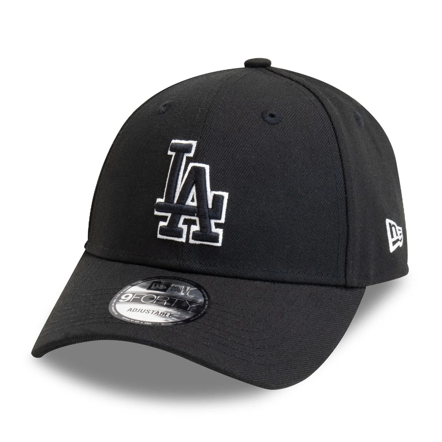 New Era LA Dodgers Pop Outline Black 9FORTY Adjustable Cap
