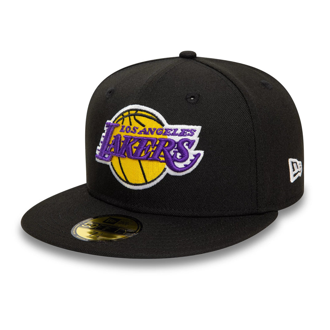 New Era LA Lakers NBA Black 59FIFTY Fitted Cap