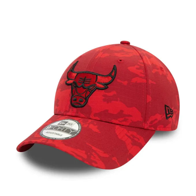 NEW ERA Chicago Bulls Tonal Camo Red 9FORTY Adjustable Cap