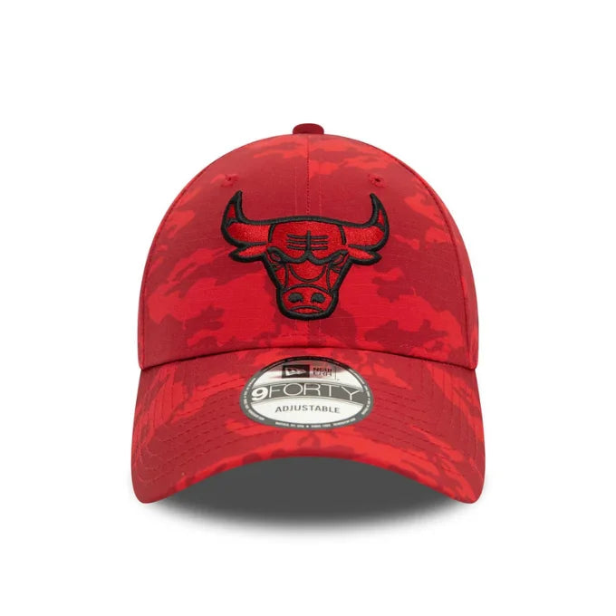 NEW ERA Chicago Bulls Tonal Camo Red 9FORTY Adjustable Cap