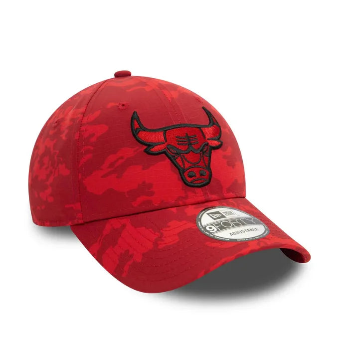 NEW ERA Chicago Bulls Tonal Camo Red 9FORTY Adjustable Cap