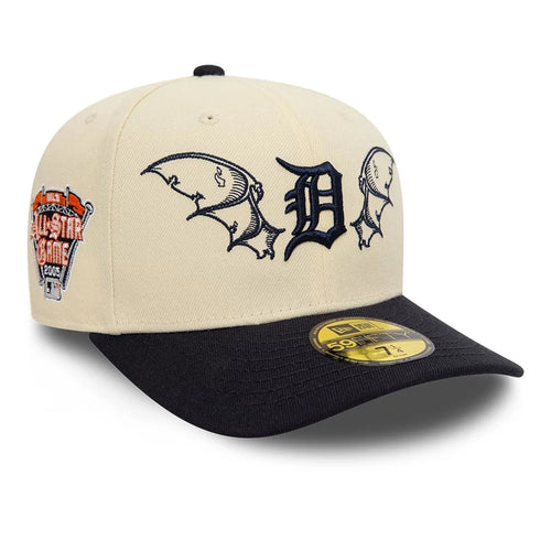 NEW ERA Detroit Tigers MLB Team Wings Light Beige 59FIFTY Fitted Cap