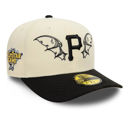 NEW ERA Pittsburgh Pirates MLB Team Wings Light Beige 59FIFTY Fitted Cap