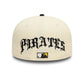 NEW ERA Pittsburgh Pirates MLB Team Wings Light Beige 59FIFTY Fitted Cap