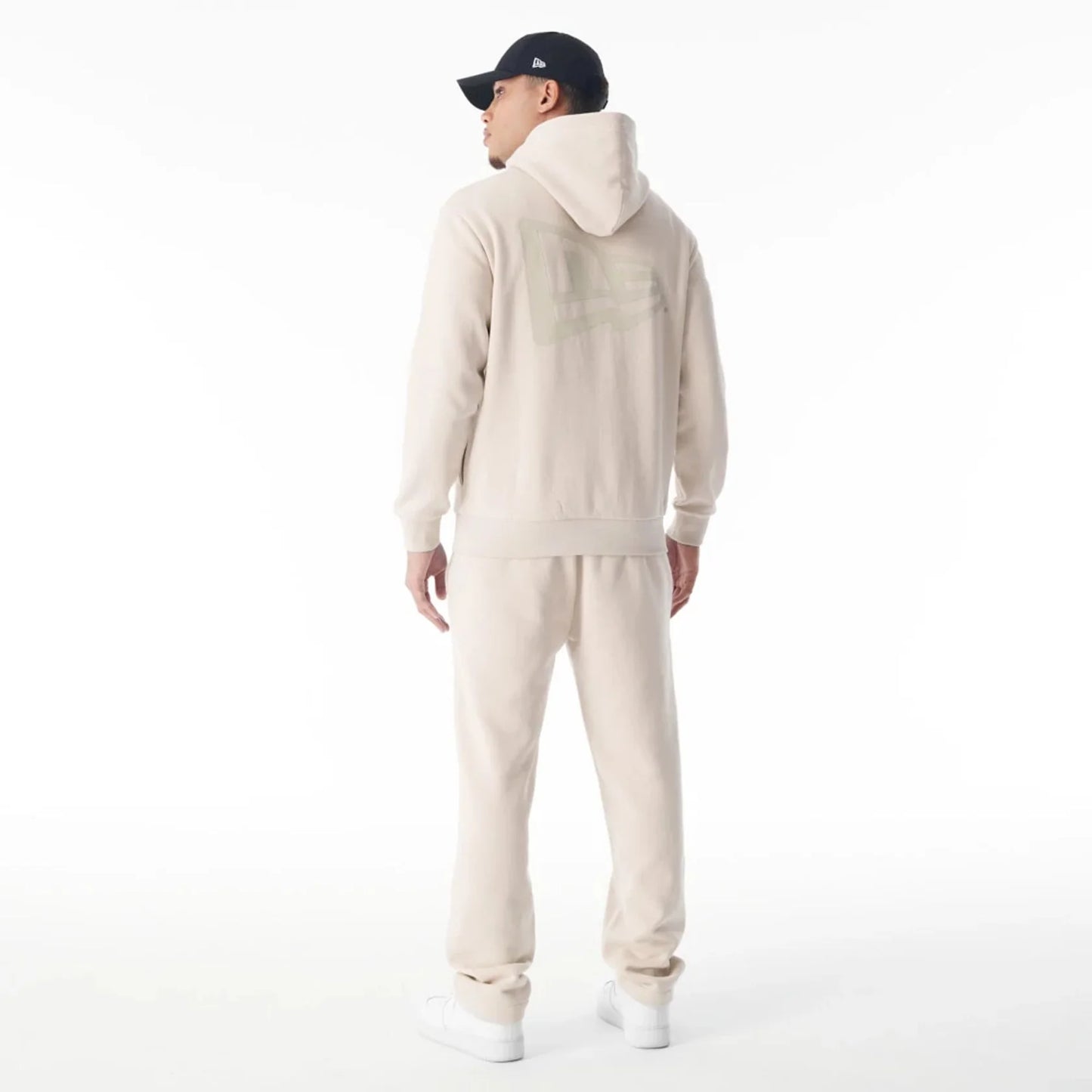 NEW ERA New Era Flag Cream Oversized Pullover Hoodie