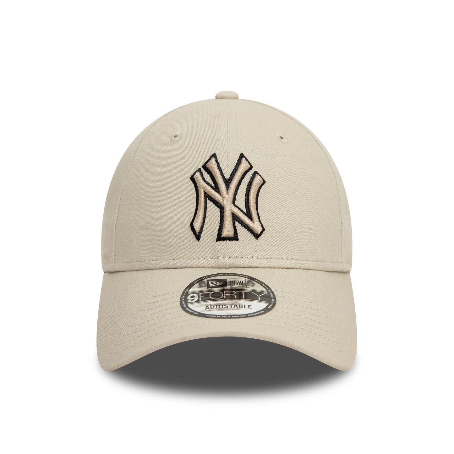 NEW ERA New York Yankees Team Outline Cream 9FORTY Adjustable Cap