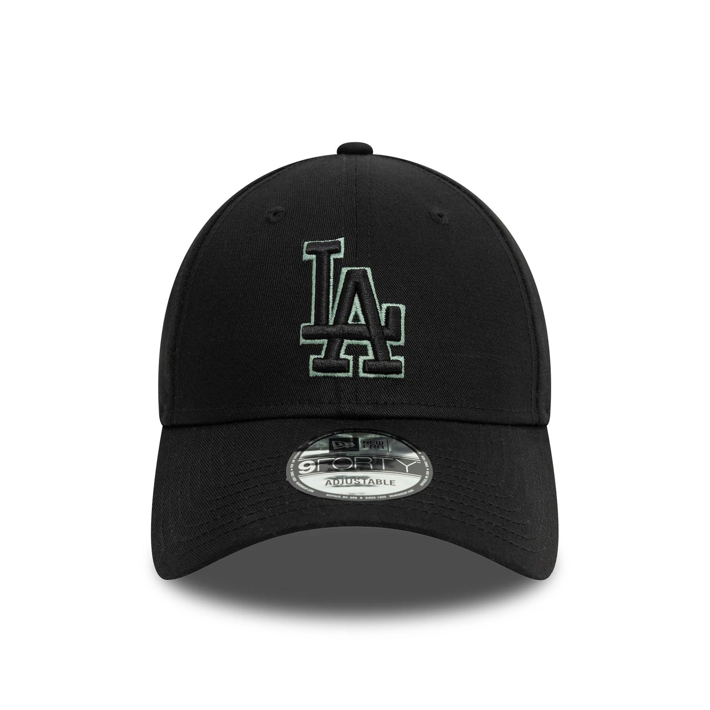 NEW ERA LA Dodgers Team Outline Black 9FORTY Adjustable Cap