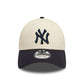 NEW ERA New York Yankees Colour Block Cream 9FORTY Adjustable Cap