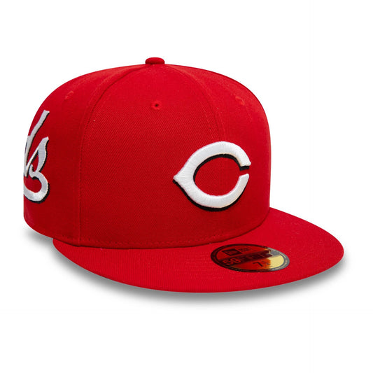 NEW ERA Cincinnati Reds Image MLB All Over Print Red 59FIFTY Fitted Cap