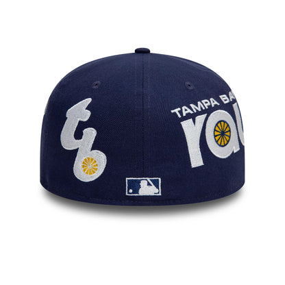 NEW ERA Tampa Bay Rays Image MLB All Over Print Navy 59FIFTY Fitted Cap