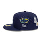 NEW ERA Tampa Bay Rays Image MLB All Over Print Navy 59FIFTY Fitted Cap