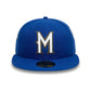 NEW ERA Milwaukee Brewers Image MLB All Over Print Blue 59FIFTY Fitted Cap