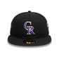 NEW ERA Colorado Rockies Image MLB All Over Print Black 59FIFTY Fitted Cap