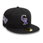 NEW ERA Colorado Rockies Image MLB All Over Print Black 59FIFTY Fitted Cap