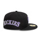 NEW ERA Colorado Rockies Image MLB All Over Print Black 59FIFTY Fitted Cap