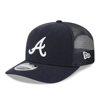 NEW ERA Atlanta Braves MLB Evergreen Navy 9SEVENTY Stretch Snap Adjustable Cap