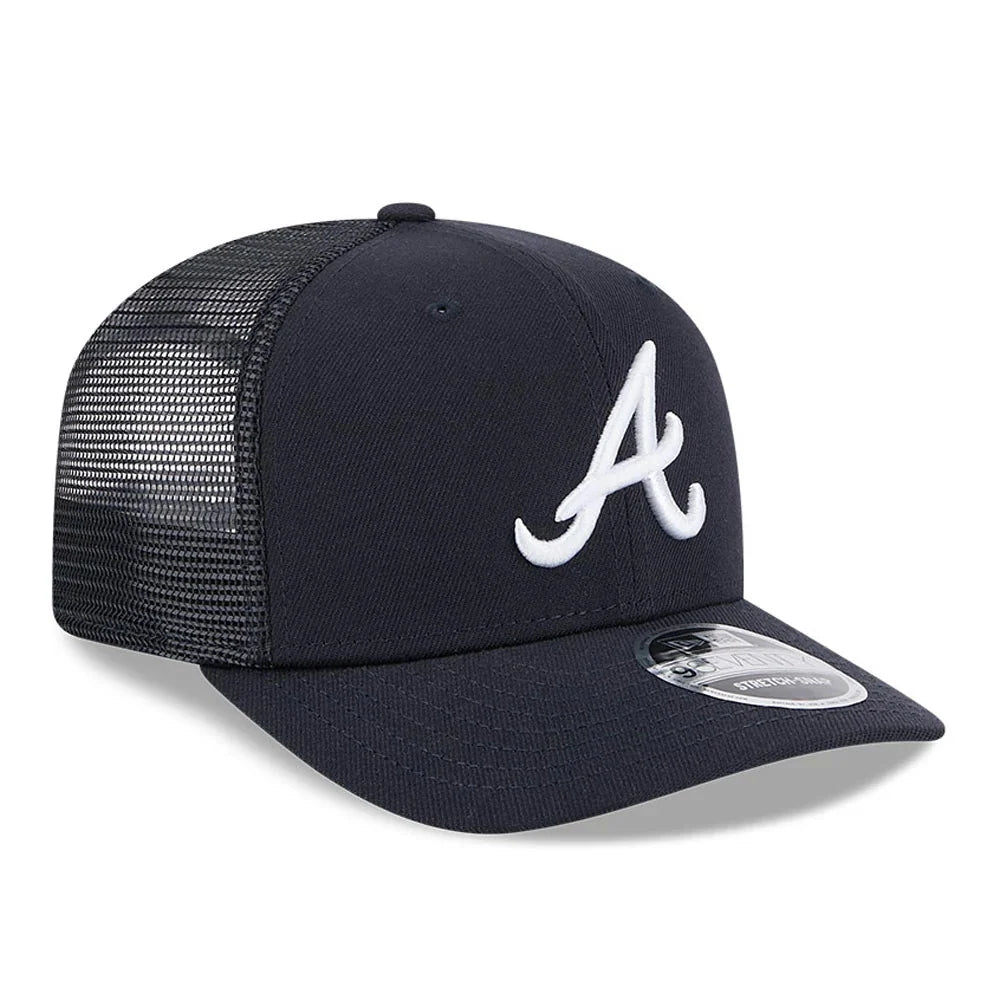 NEW ERA Atlanta Braves MLB Evergreen Navy 9SEVENTY Stretch Snap Adjustable Cap