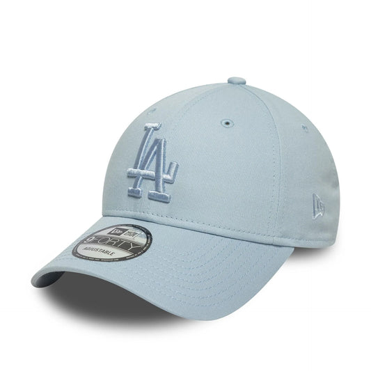 NEW ERA LA Dodgers MLB League Essential Pastel Blue 9FORTY Adjustable Cap