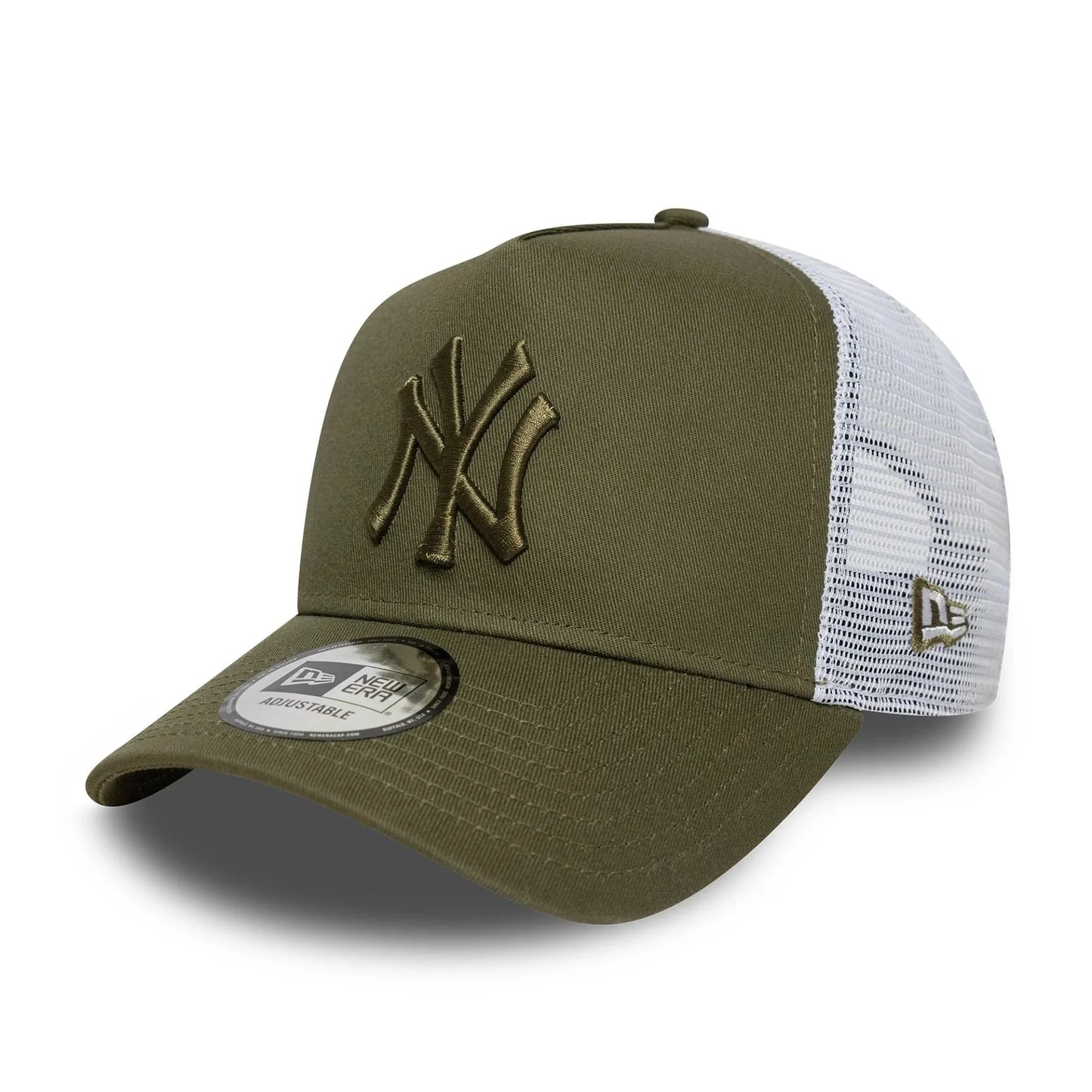 NEW ERA New York Yankees MLB League Essential Dark Green 9FORTY E-Frame Trucker Adjustable Cap