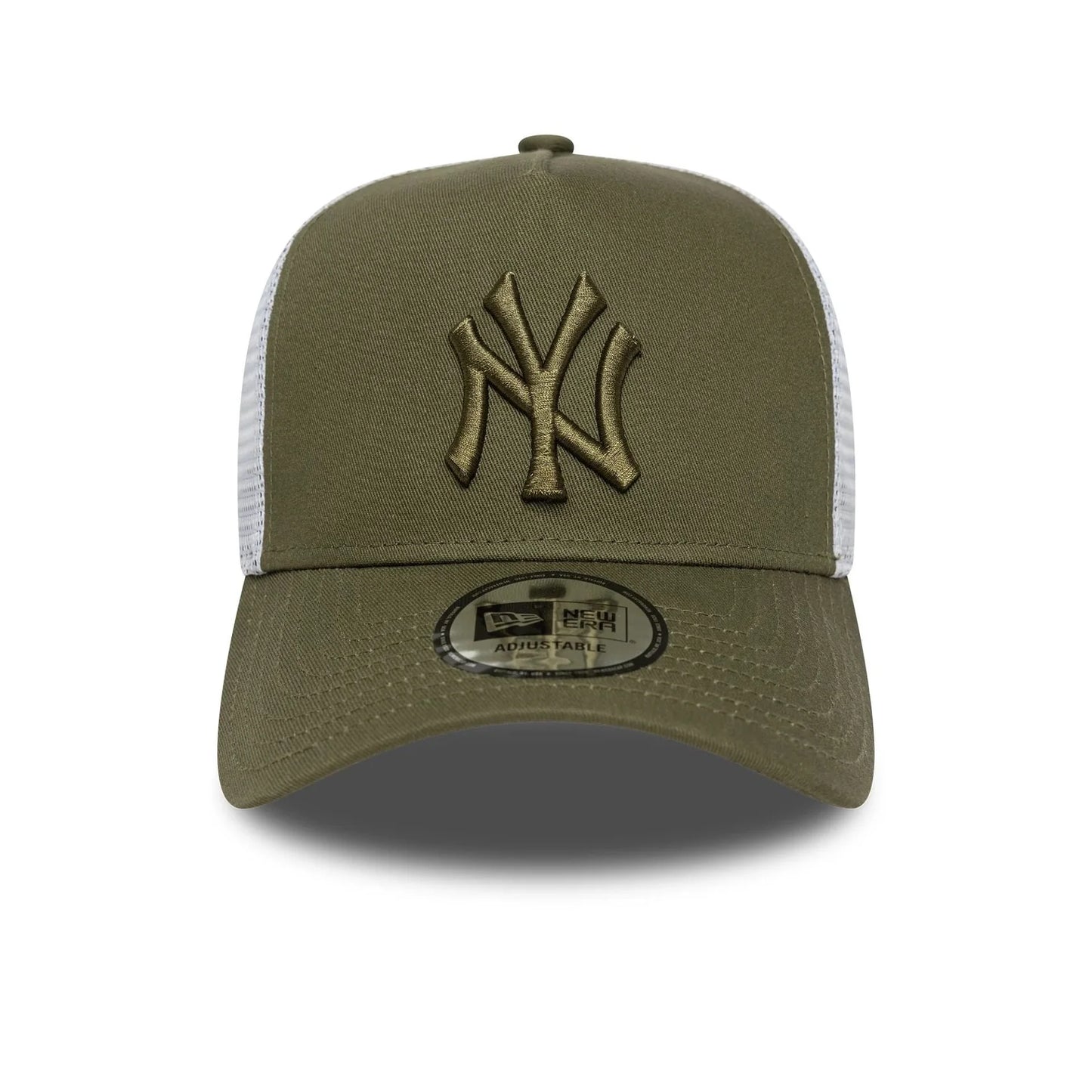 NEW ERA New York Yankees MLB League Essential Dark Green 9FORTY E-Frame Trucker Adjustable Cap