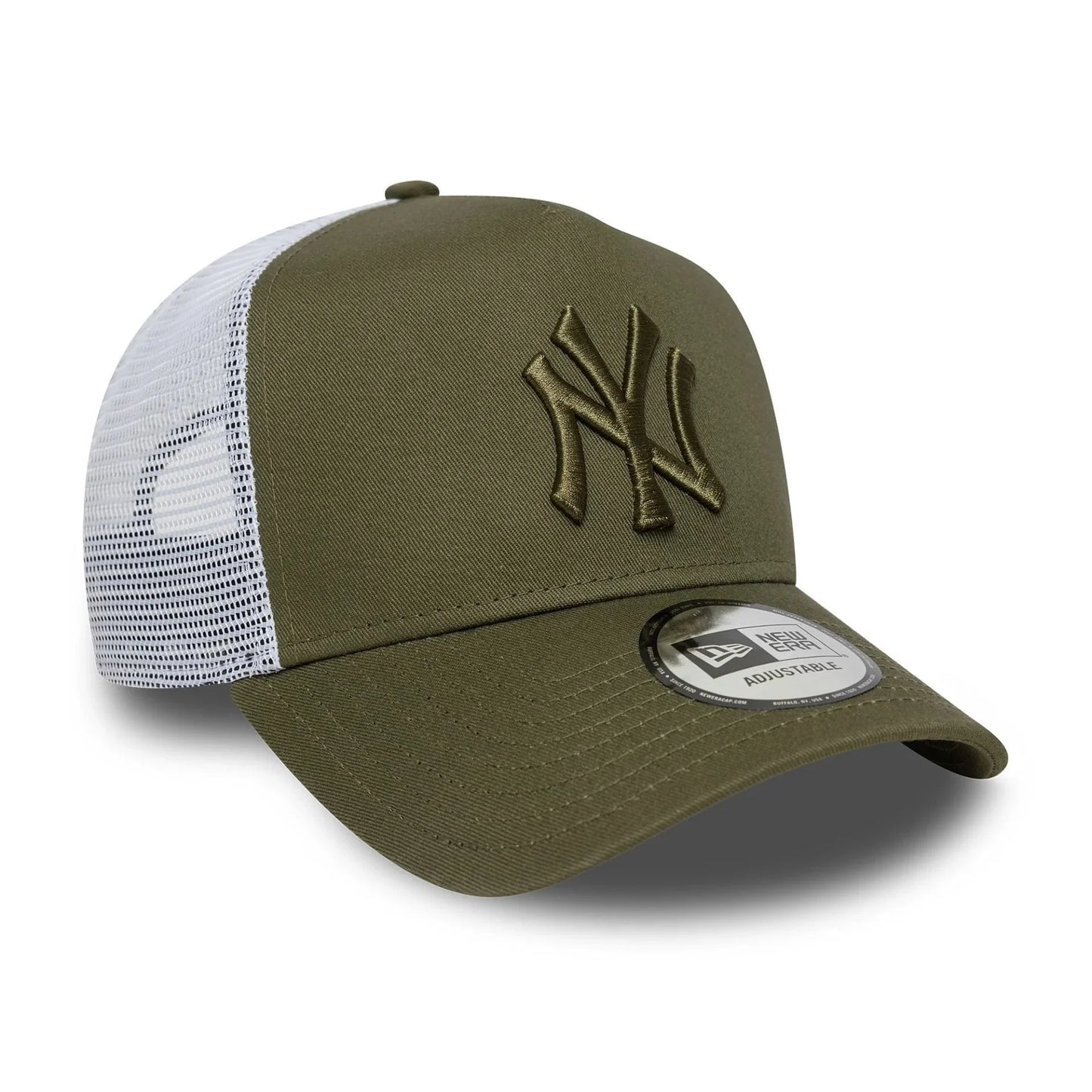 NEW ERA New York Yankees MLB League Essential Dark Green 9FORTY E-Frame Trucker Adjustable Cap