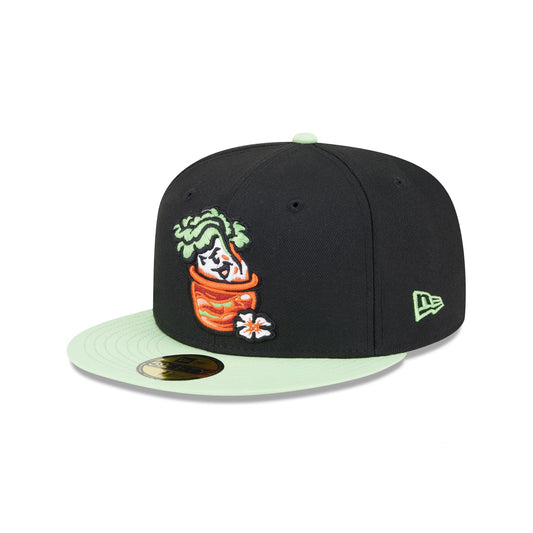 New Era Montgomery Biscuits Black Theme Nights 59FIFTY Fitted Hat