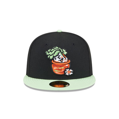 New Era Montgomery Biscuits Black Theme Nights 59FIFTY Fitted Hat